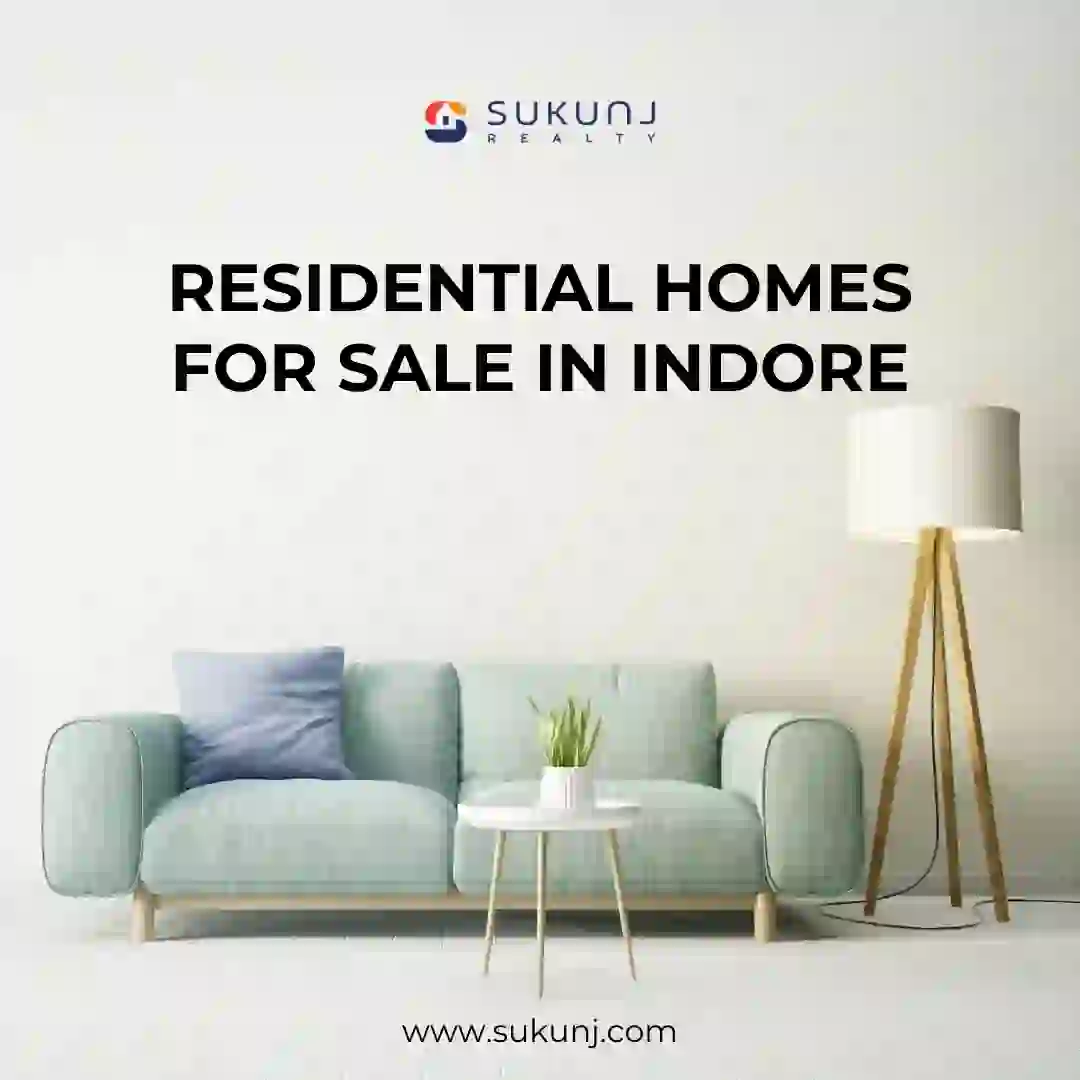 Residential home for sale in Indore, featuring modern architecture and spacious living areas.