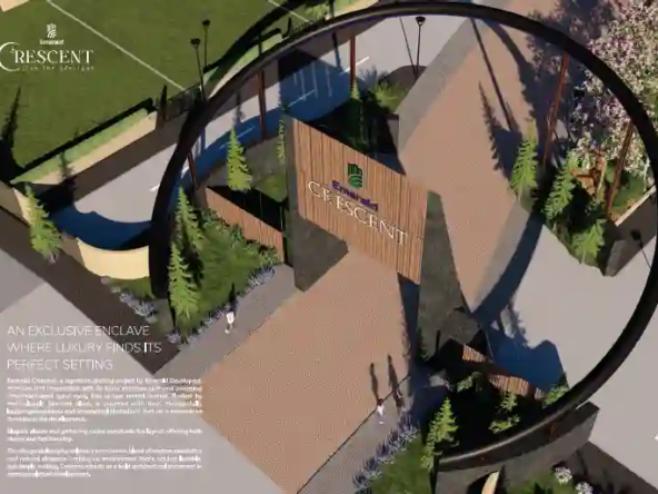 Emerald Crescent Grand 100ft Entrance Plaza