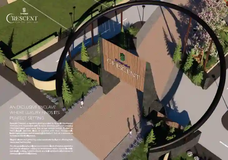 Emerald Crescent Grand 100ft Entrance Plaza