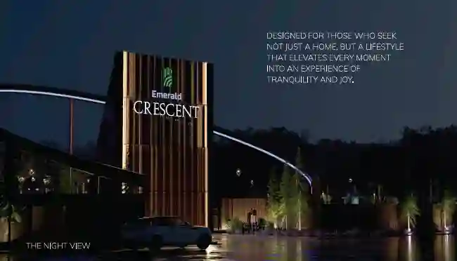 Emerald Crescent night view Indore