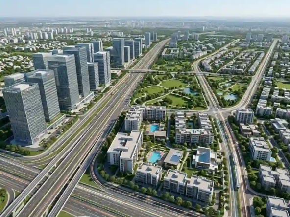 Strategic map layout highlighting the Best Area for NRI Investment in Indore across key growth corridors.