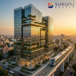 A luxury commercial building reflecting the boom in Indore Real Estate driven by UHNI investors in 2026.